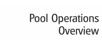 Pool Operations Overview button